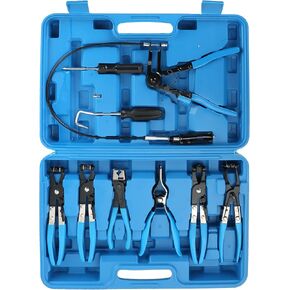 ATPEAM 9pcs Hose Clamp Pliers, Long Reach Wire Spring Hose Clamp Pliers Remover for Automotive Coolant Radiator Heater and Water Hose with Band Flat or Large Clamps in Saudi Arabia