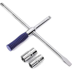 مجموعة مفاتيح ربط عالمية مقاس 15 بوصة من WORKPRO، مفتاح ربط متقاطع بأربعة اتجاهات، مفتاح ربط عجلة عالي التحمل مقاس 1/2 بوصة، مزيل صواميل الإطارات فائق القوة مع تشغيل موفر للعمالة، مثالي لإصلاح إطارات السيارة in Kuwait