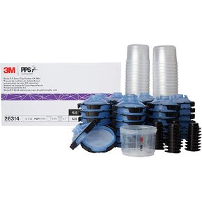 3M PPS 2.0 Spray Gun Cup, Lids and Liners Kit, 26328, Micro, 3 Ounces, 125-Micron Filter, Use for Cars, Furniture, House and More, 1 Mini Paint Cup, 50 Micro Liners, 50 Lids, 32 Sealing Plugs in Saudi Arabia