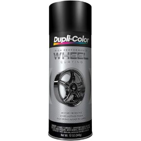 Dupli-Color HWP104 Black High Performance Acrylic Enamel Wheel Paint - 12 oz.