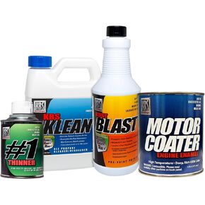 KBS Coatings 58030 64-67 Rampart Red Motor Coater Engine Paint Kit