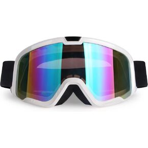 Motorcycle Goggles for Men Women Motocross Goggles Dirt Bike Goggles ATV Goggles Riding Goggles Powersports Goggles Offroad Goggle MX Goggles Skiing Goggles UV400 Anti-Scratch Dustproof Goggles Clear