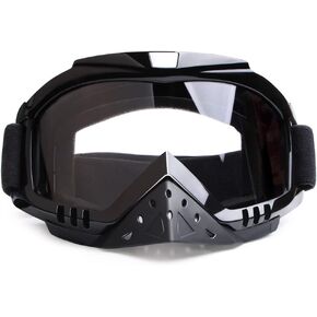 Motorcycle Goggles Motocross Goggles Grip For Helmet Windproof Dustproof Anti Fog Helmet Goggles for ATV Off Road Racing with Cool Look Headwear Clear Lens