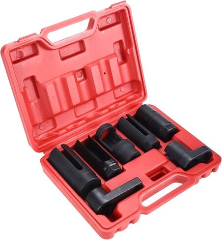 8MILELAKE 7pcs O2 Oxygen Sensor Socket Set 7/8", Oil Pressure Sending Unit Master Sensor Socket Tool Kit Universal Puller and Removal Tool in Saudi Arabia