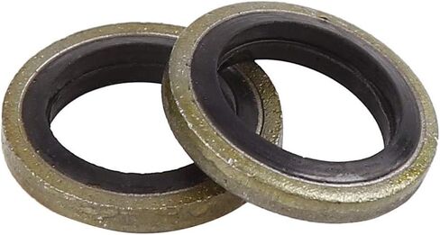 X AUTOHAUX 10pcs M6 Bronze Tone Car Engine Oil Drain Crush Flat Bonded Washer Gaskets in Saudi Arabia