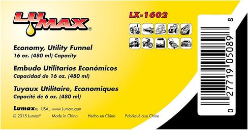 قمع بلاستيكي من لوماكس LX-1602 أسود 473 جم. in Saudi Arabia
