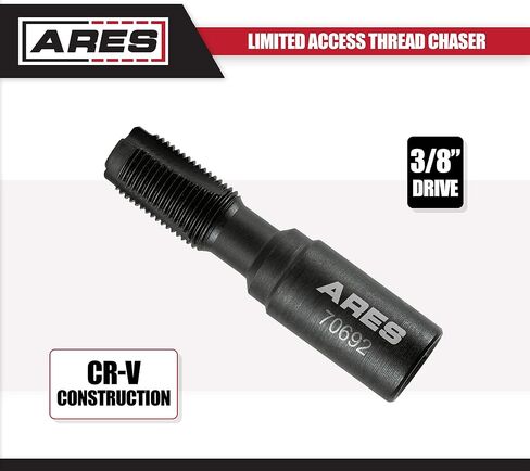 ARES 70692 - Limited Access Thread Chaser - Fits M14 x 1.25mm Size Plugs - Perfect for Spark Plug Holes in Confined and Limited Access Areas in Saudi Arabia