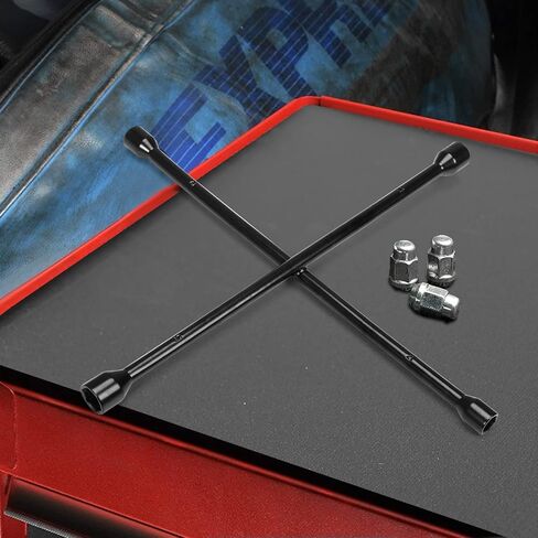 Torin TRX31101-20F Professional 20" Universal Heavy Duty 4-Way Cross Lug Wrench, Black in Kuwait