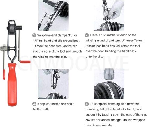 سي ان وايف مجموعة كماشة اذن بمشبك تثبيت وصلة سي في مكونة من قطعتين من كماشة قطع شريط الخرطوم للسيارة in Kuwait