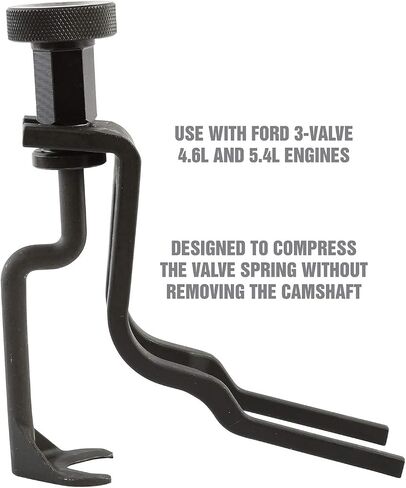 OEMTOOLS 24434 Ford Valve Spring Compressor for 2-Valve Engines, Valve Spring Removal Tool Services Lincoln and Mercury Vehicles with 2V V8 Engines, Black in Saudi Arabia