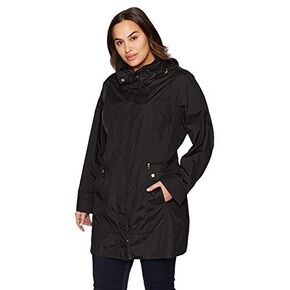 Cole Haan Women's Single Breasted Travel Packable Rain Jacket in Kuwait