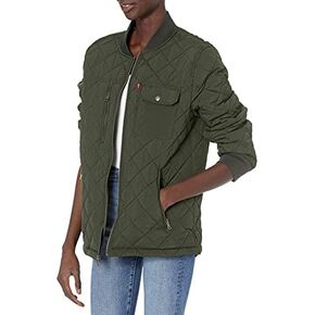 Levi's Women's Diamond Quilted Oversized Nylon Jacket in Kuwait