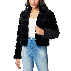 [BLANKNYC] womens Faux Fur Jacket, Comfortable & Casual Coat in Kuwait