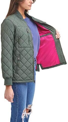 Levi's Women's Diamond Quilted Oversized Nylon Jacket in Saudi Arabia