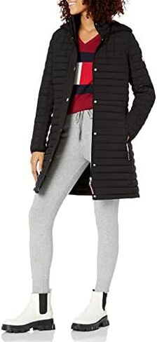 Tommy Hilfiger Women's Long Quilted Packable Jacket in Saudi Arabia