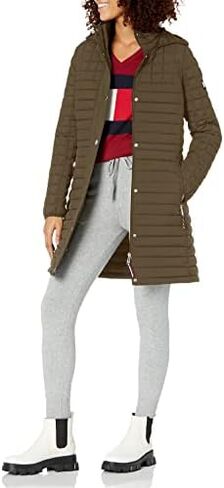 Tommy Hilfiger Women's Long Quilted Packable Jacket in Saudi Arabia