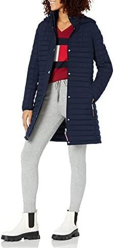 Tommy Hilfiger Women's Long Quilted Packable Jacket in Saudi Arabia