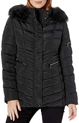 Nanette Lepore Women's Chevron Quilted Puffer Jacket in Kuwait