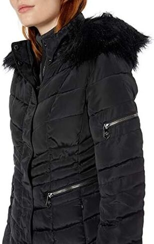 Nanette Lepore Women's Chevron Quilted Puffer Jacket in Kuwait