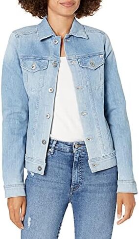AG Adriano Goldschmied Women's MYA Denim Jacket in Saudi Arabia