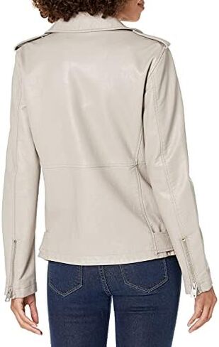 Levi's Women's Oversized Faux Leather Belted Motorcycle Jacket (Standard & Plus Sizes) in Kuwait