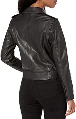 Lucky Brand Women's Classic Leather Moto Jacket in Saudi Arabia