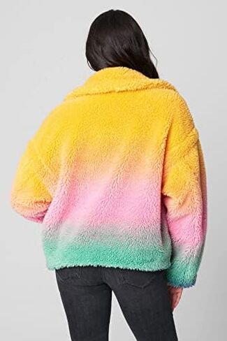 [BLANKNYC] womens Luxury Clothing Faux Fur Jacket, Comfortable & Casual Coat in Saudi Arabia