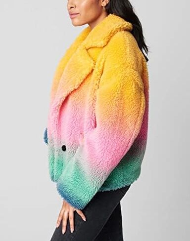 [BLANKNYC] womens Luxury Clothing Faux Fur Jacket, Comfortable & Casual Coat in Saudi Arabia