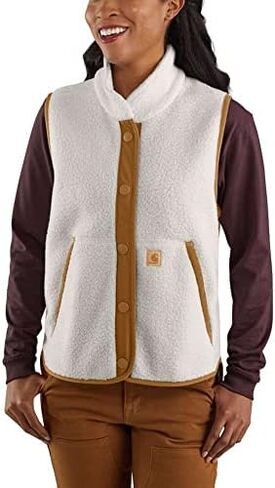 سترة Carhartt النسائية المريحة المصنوعة من الصوف ذات فتحة أمامية in Kuwait