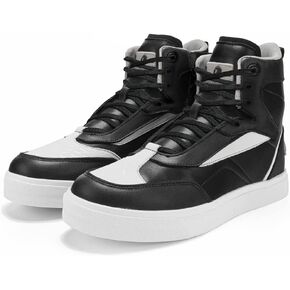 أحذية IRON JIA'S للدراجات النارية، أحذية رجالية كاجوال لركوب الدراجات النارية مقاومة للماء ومضادة للانزلاق ومسامية ودعم الكاحل معدات حماية رياضية قوية باللون الأسود in Kuwait