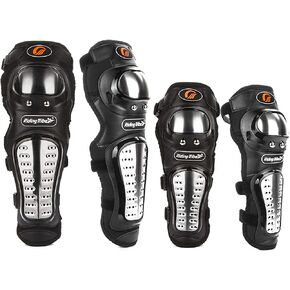 4 قطع الكبار سبائك الصلب دراجة نارية منصات الركبة الكوع الحرس موتوكروس الركبة شين منصات حامي in Kuwait