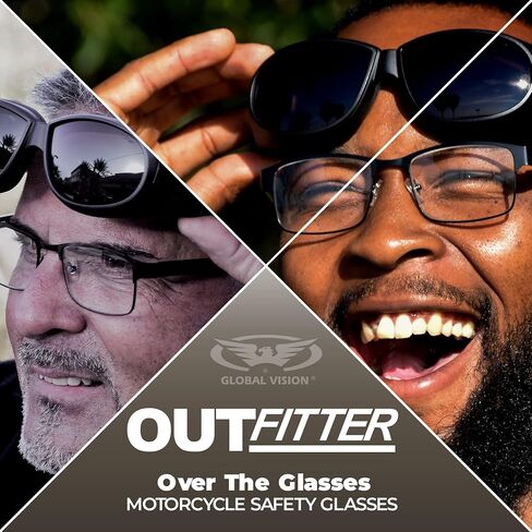 نظارات شمسية من شركة Global Vision Outfitter مبطنة للسلامة للدراجات النارية in Kuwait