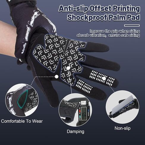 RIGWARL Touchscreen Non-Slip Skeleton Motorcycle Gloves for Men and Women, Joker Gloves for Cycling, Dirt Bike, Mountain Bike and Riding in Saudi Arabia