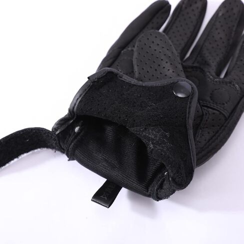 Harssidanzar Leather Motorcycle Gloves for Men Touchscreen Hard Knuckles GM028 in Saudi Arabia