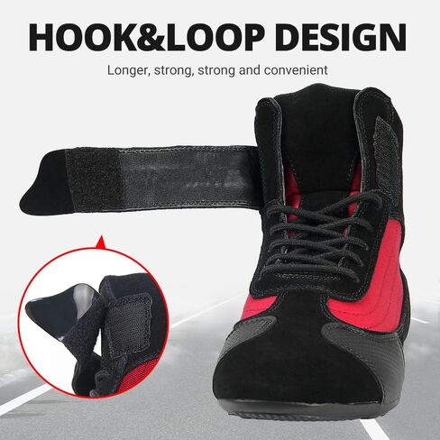 HEROBIKER Motorcycle Combat Boots Racing Hiking Outdoor Work Mid Ankle Shoes for Men in Saudi Arabia