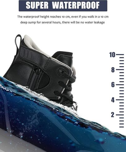 أحذية IRON JIA'S للدراجات النارية، أحذية رجالية كاجوال لركوب الدراجات النارية مقاومة للماء ومضادة للانزلاق ومسامية ودعم الكاحل معدات حماية رياضية قوية باللون الأسود in Kuwait