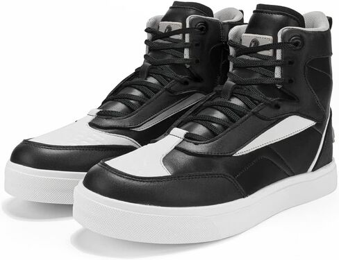 أحذية IRON JIA'S للدراجات النارية، أحذية رجالية كاجوال لركوب الدراجات النارية مقاومة للماء ومضادة للانزلاق ومسامية ودعم الكاحل معدات حماية رياضية قوية باللون الأسود in Kuwait