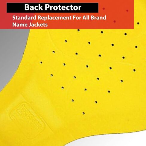 4-PC Triple Density CE Removable Armor | Motorcycle Street Biker Jackets | 4 PC Universal Size Yellow in Saudi Arabia