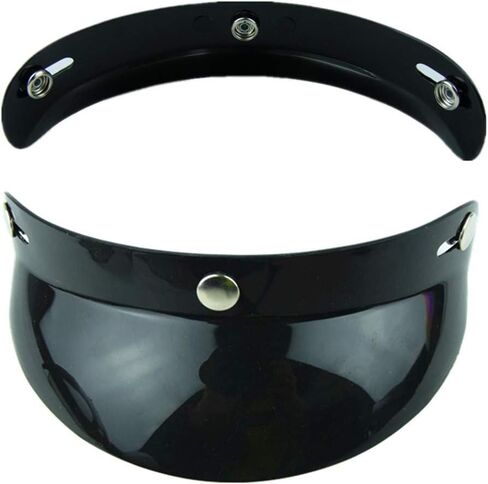 VCOROS Helmet Peak Shield Open Face Retro Motorcycle Helmet Sun Shade Protector Black Shield in Saudi Arabia