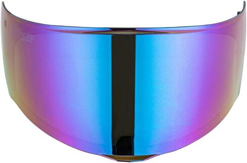 LS2 Assault/Rapid/Stream Pinlock Ready Outer Face Shield Street Motorcycle Helmet Accessories - Rainbow Iridium/One Size in Saudi Arabia