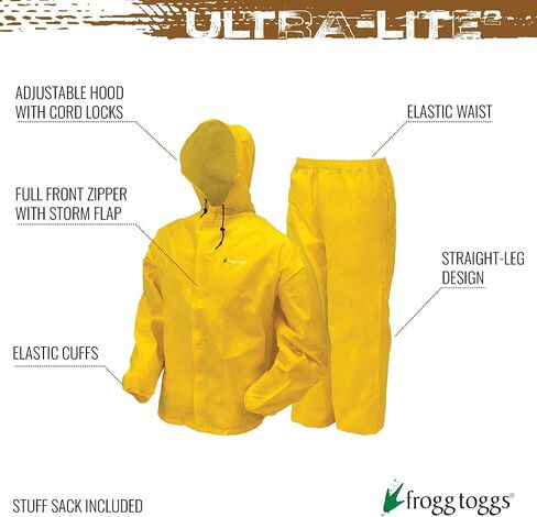 بدلة مطر واقية مضادة للماء وقابلة للتنفس للرجال من FROGG TOGGS Ultra-lite2 in Kuwait