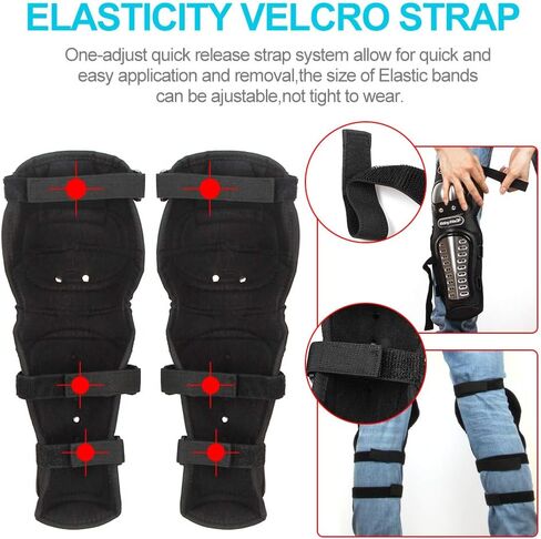 4 قطع الكبار سبائك الصلب دراجة نارية منصات الركبة الكوع الحرس موتوكروس الركبة شين منصات حامي in Kuwait