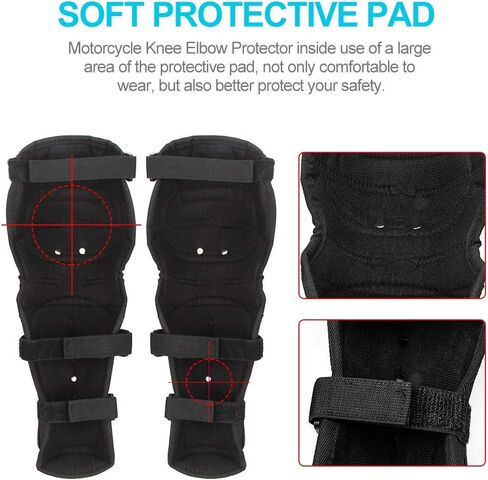 4 قطع الكبار سبائك الصلب دراجة نارية منصات الركبة الكوع الحرس موتوكروس الركبة شين منصات حامي in Kuwait