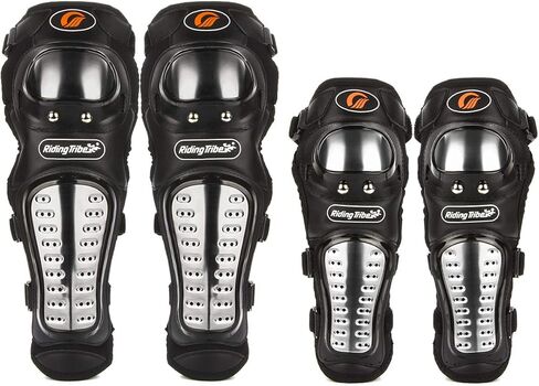 4 قطع الكبار سبائك الصلب دراجة نارية منصات الركبة الكوع الحرس موتوكروس الركبة شين منصات حامي in Kuwait