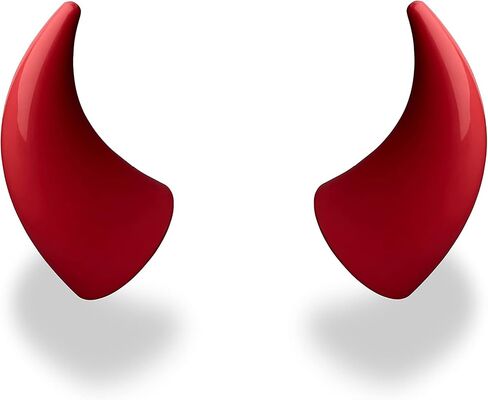 Helmet Flair® MagNeatOhz™ Large Devil Horns for Helmet | Made in USA | Helmet Accessory for Motorcycle Helmet, Bike Helmet, Ski Helmet | Magnetic & Interchangeable | Pair (Helmet Not Included) in Kuwait
