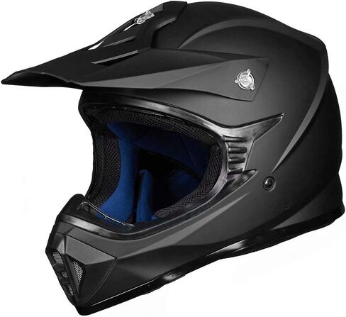 ILM Youth & Kids Dirt Bike Helmets Motocross ATV Dirtbike BMX MX Offroad Full Face Motorcycle Helmet, DOT Approved Model 128YS (Blue Black, Youth-Small) in Saudi Arabia