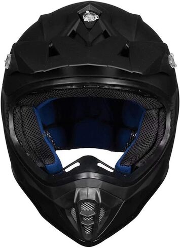 ILM Youth & Kids Dirt Bike Helmets Motocross ATV Dirtbike BMX MX Offroad Full Face Motorcycle Helmet, DOT Approved Model 128YS (Blue Black, Youth-Small) in Saudi Arabia