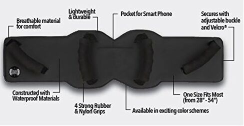 Grip-n-Ride Solid unisex-adult Passenger Safety Belt (Black,Standard: 28" to 54") in Saudi Arabia