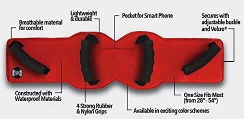 Grip-n-Ride Solid unisex-adult Passenger Safety Belt (Black,Standard: 28" to 54") in Saudi Arabia