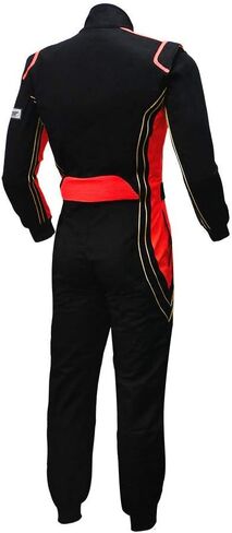 بدلة سباق من jxhRacing RB-CR014 قطعة واحدة مطبوع عليها Auto Go Carts أحمر مقاس متوسط in Kuwait